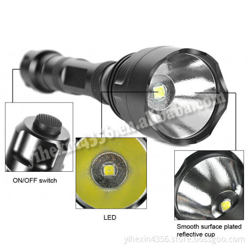Boruit High Quality Professional 4000LM CREE XHP70 Tactical Flashlight